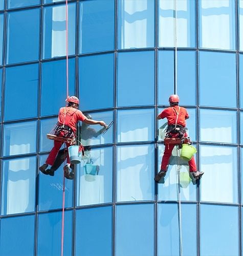 Мытье фасадов промальпинистами в Лисках